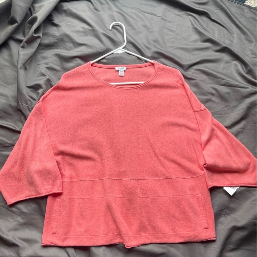 Womens purejill salmon oversized sweater size PXS